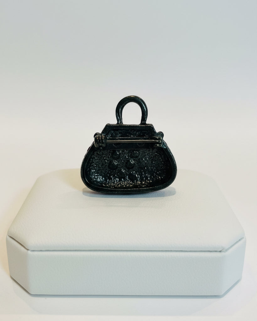 Ruby Pavé Handbag Statement Brooch