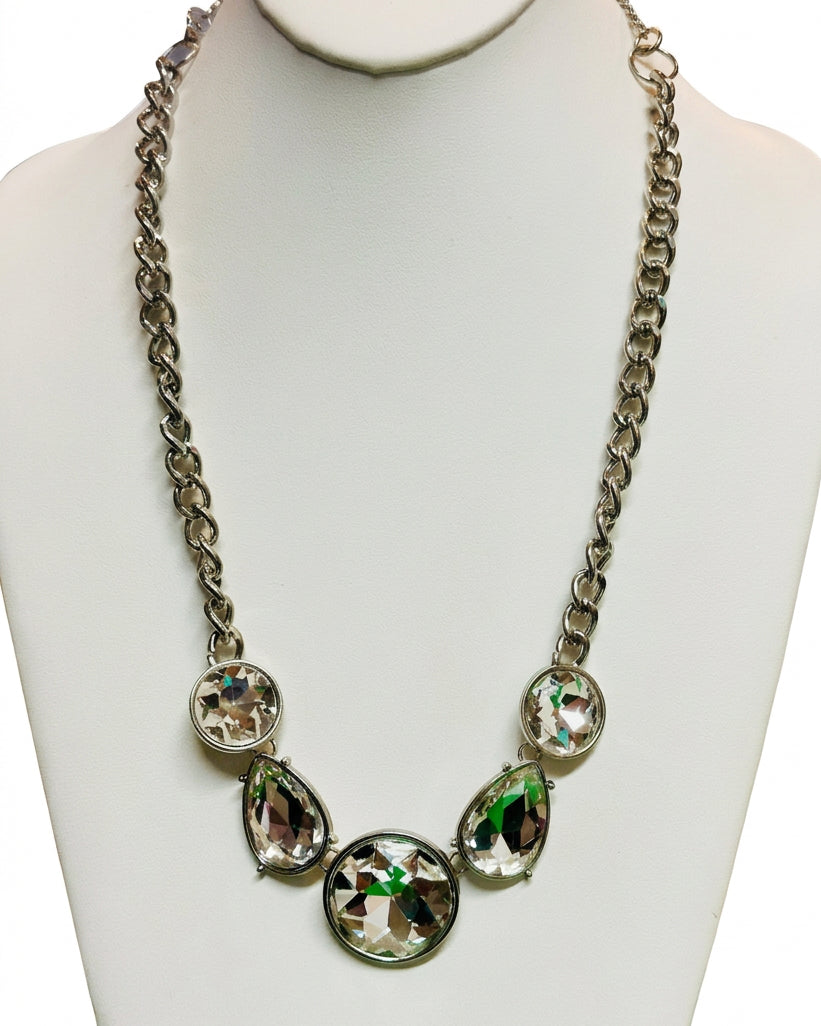 The Sovereign Vintage Crystal Drop Necklace
