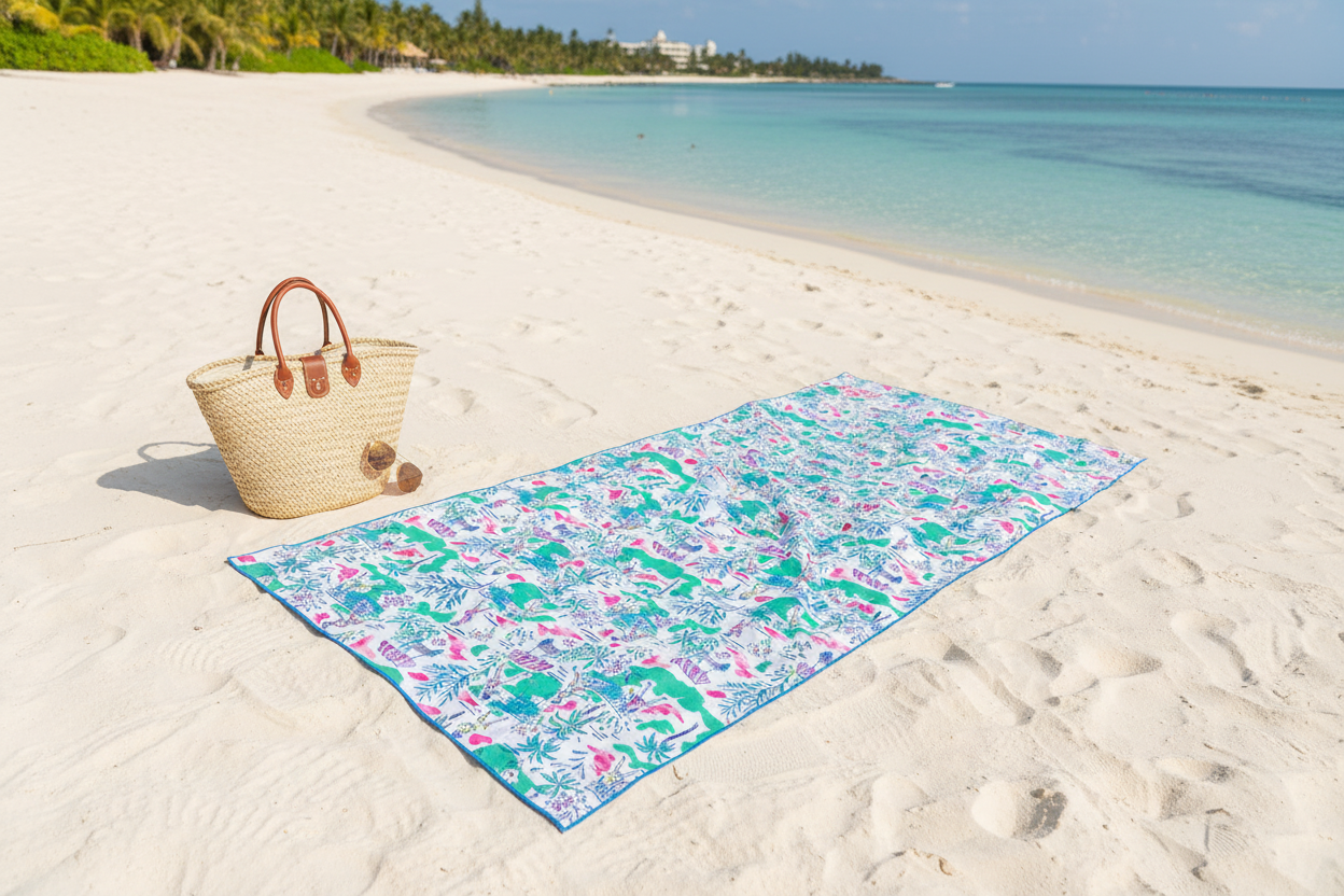 Pickleball Microfiber Beach Towel