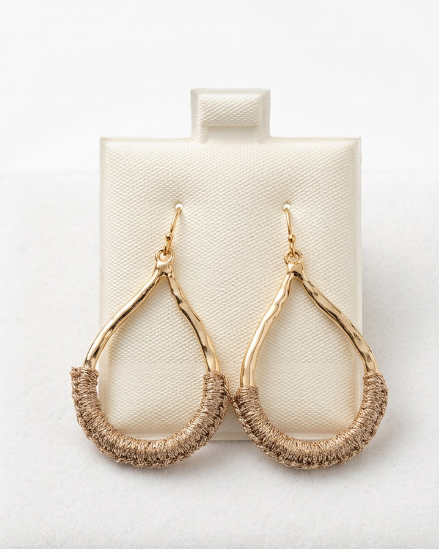 The Vintage Riviera Braided Teardrop Earrings