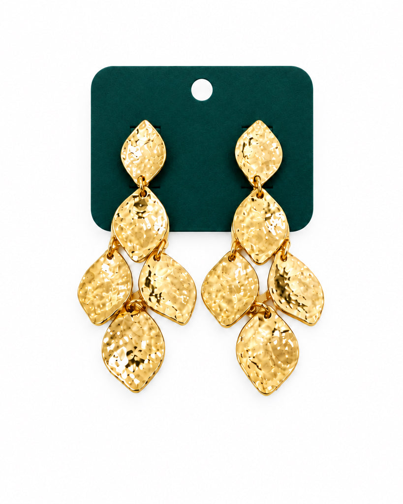 Golden Hour Cascading Petal Earrings