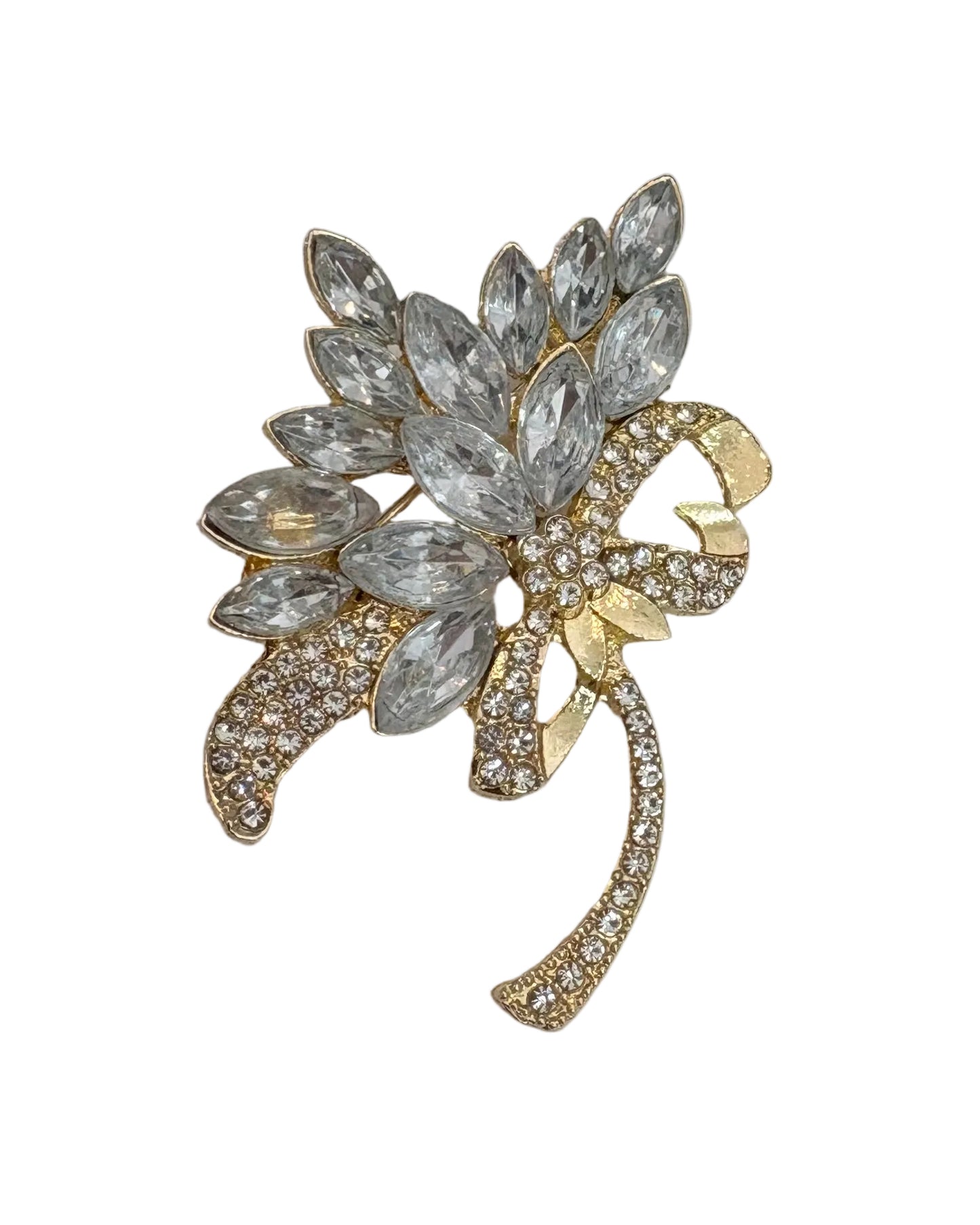 Enchanted Crystal Bouquet Brooch