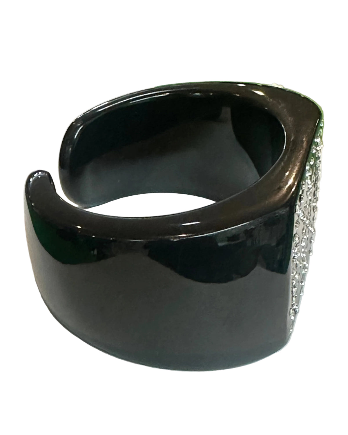 Vintage Vintage Midnight Glamour Rhinestone Lattice Statement Cuff