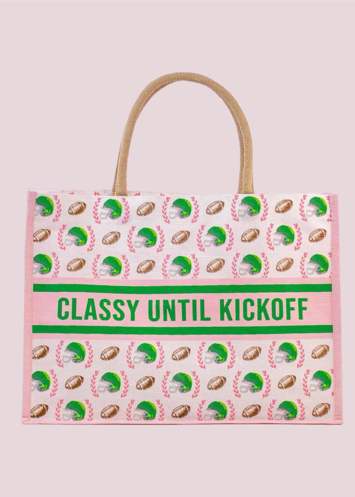 Classy Until Kickoff Juco Tote