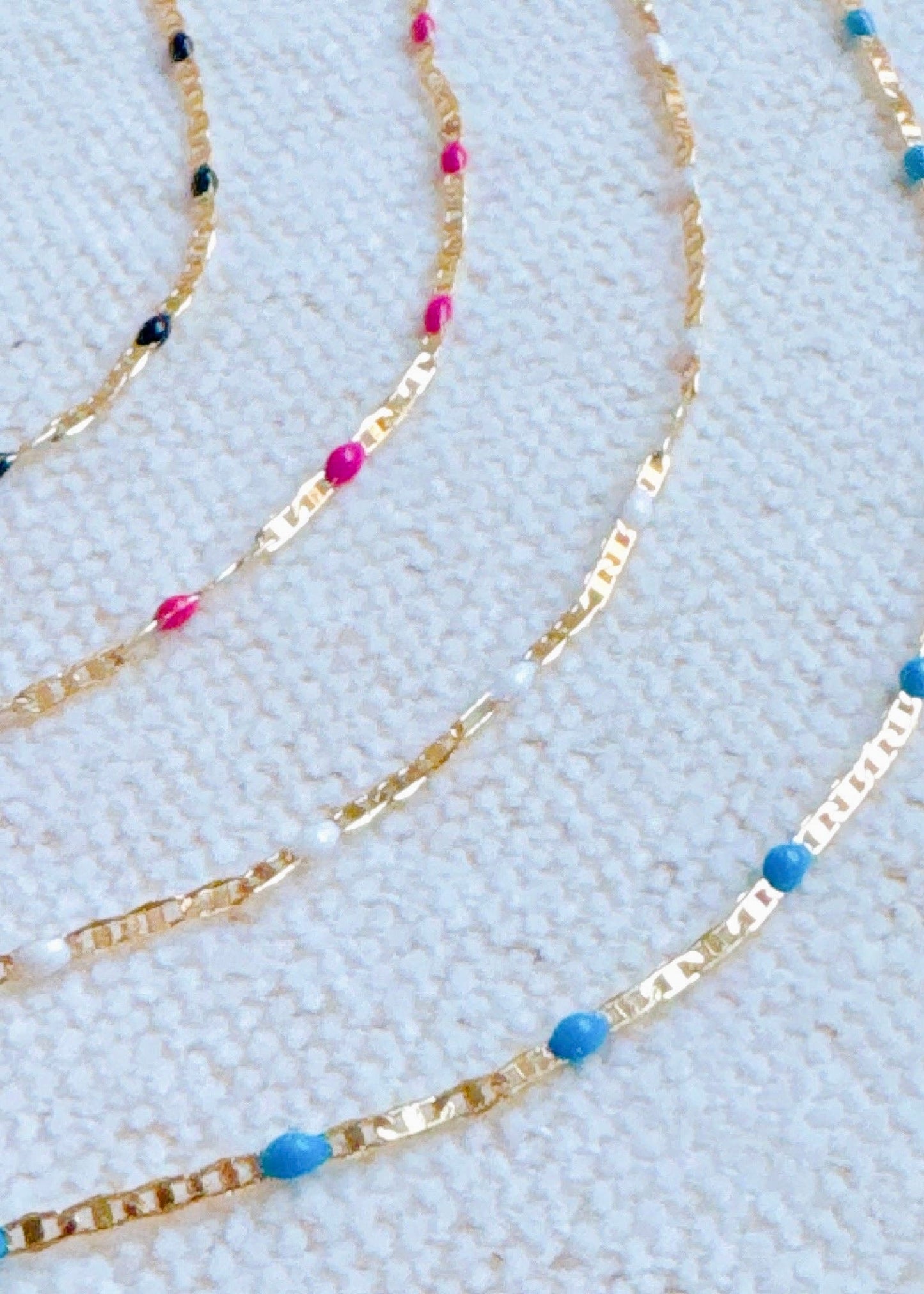 Color Pop Enamel Chain Necklace