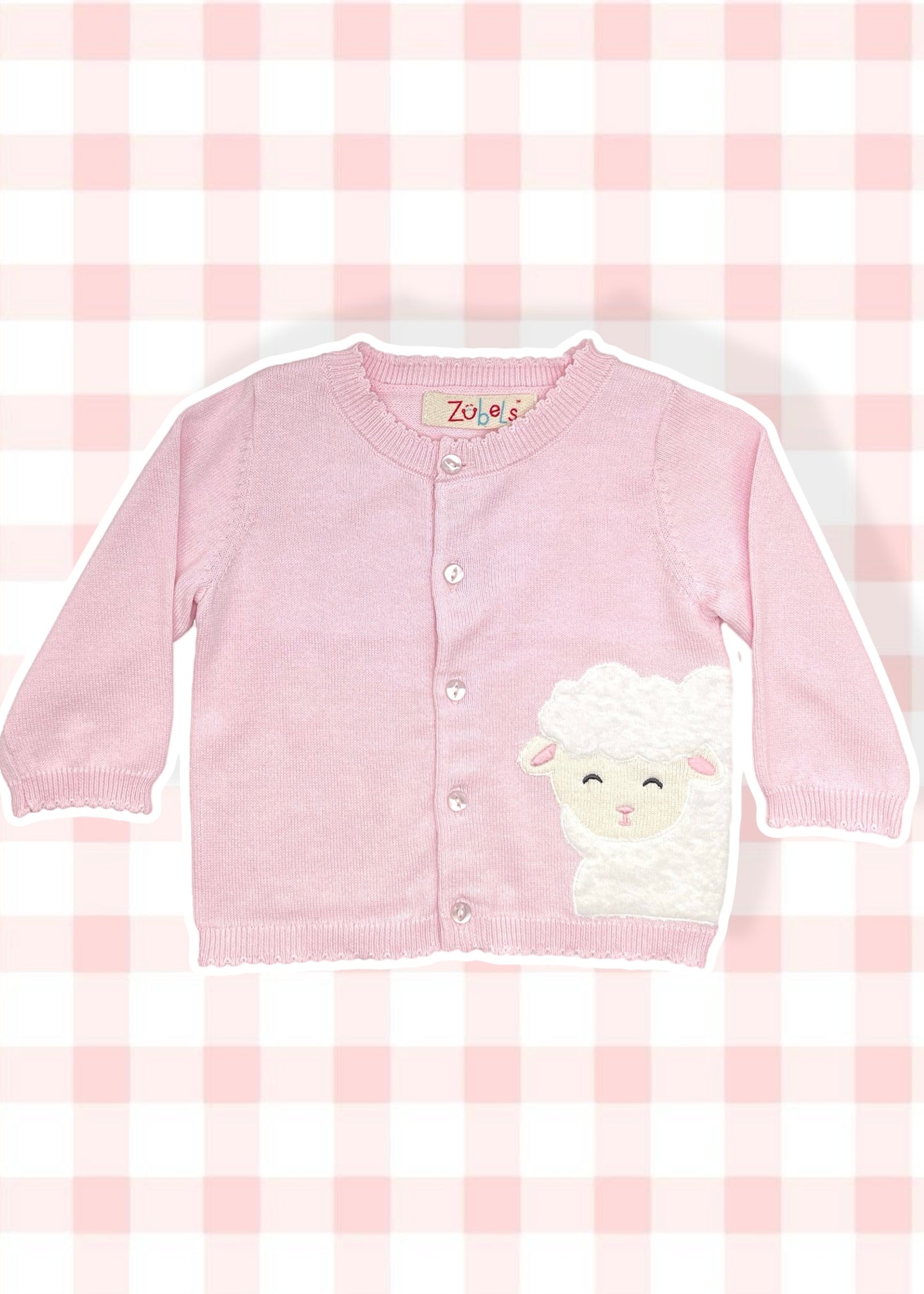 Lamb Peek-A-Boo Cardigan Sweater