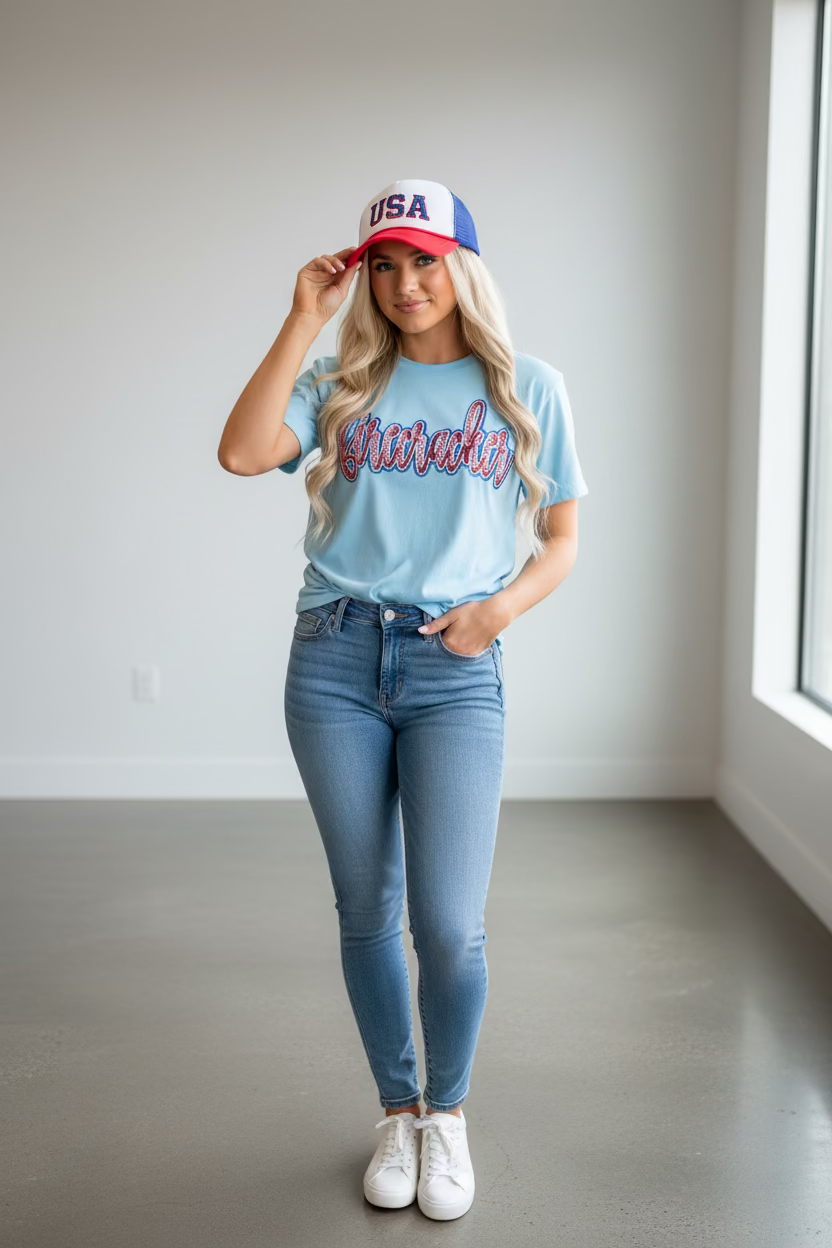 Firecracker Sequin T-Shirt