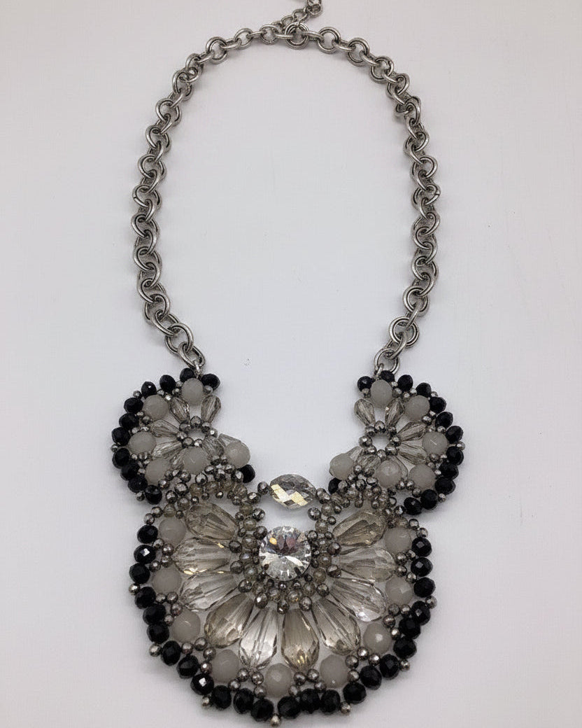 Vintage Bohemian-Inspired Crystal Necklace