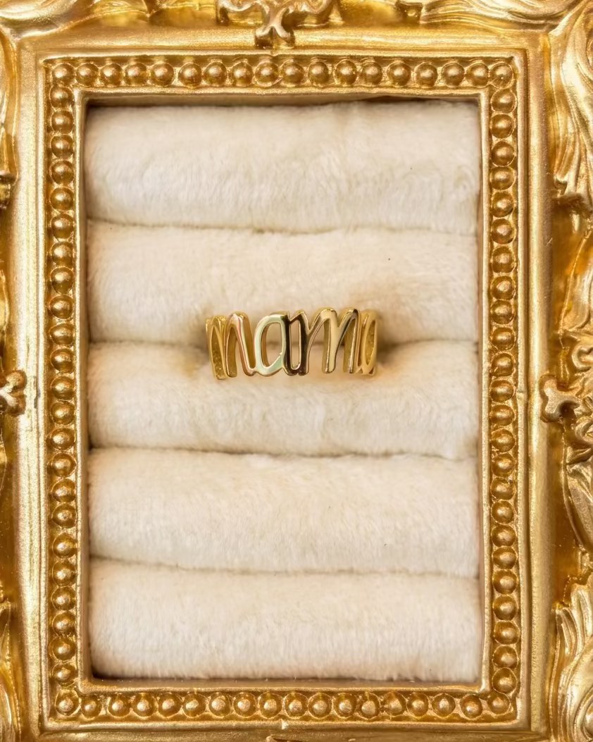 Dainty Cursive Mama Band