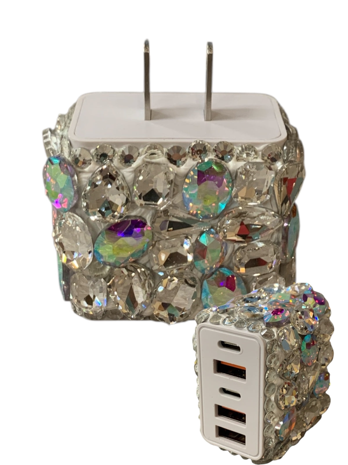 Bling 4 Port Stone Phone Charger