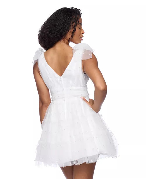 Sweetheart B Darlin Corset-Waist Mini Dress