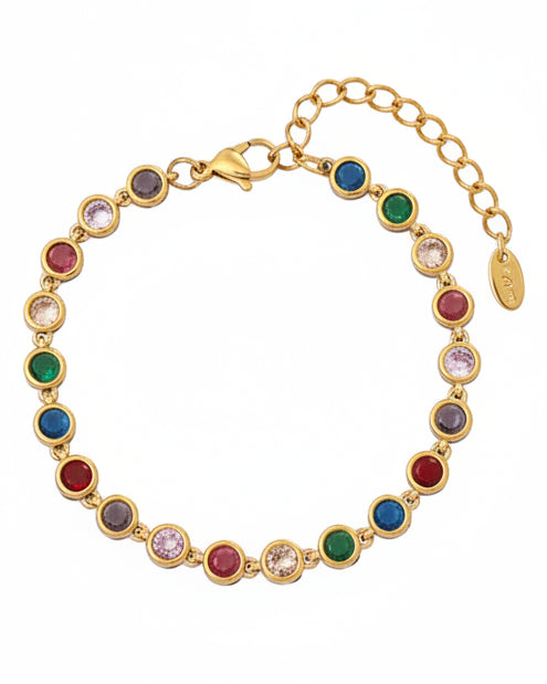 Bohemian Stainless Steel Gold Multi Bracelet