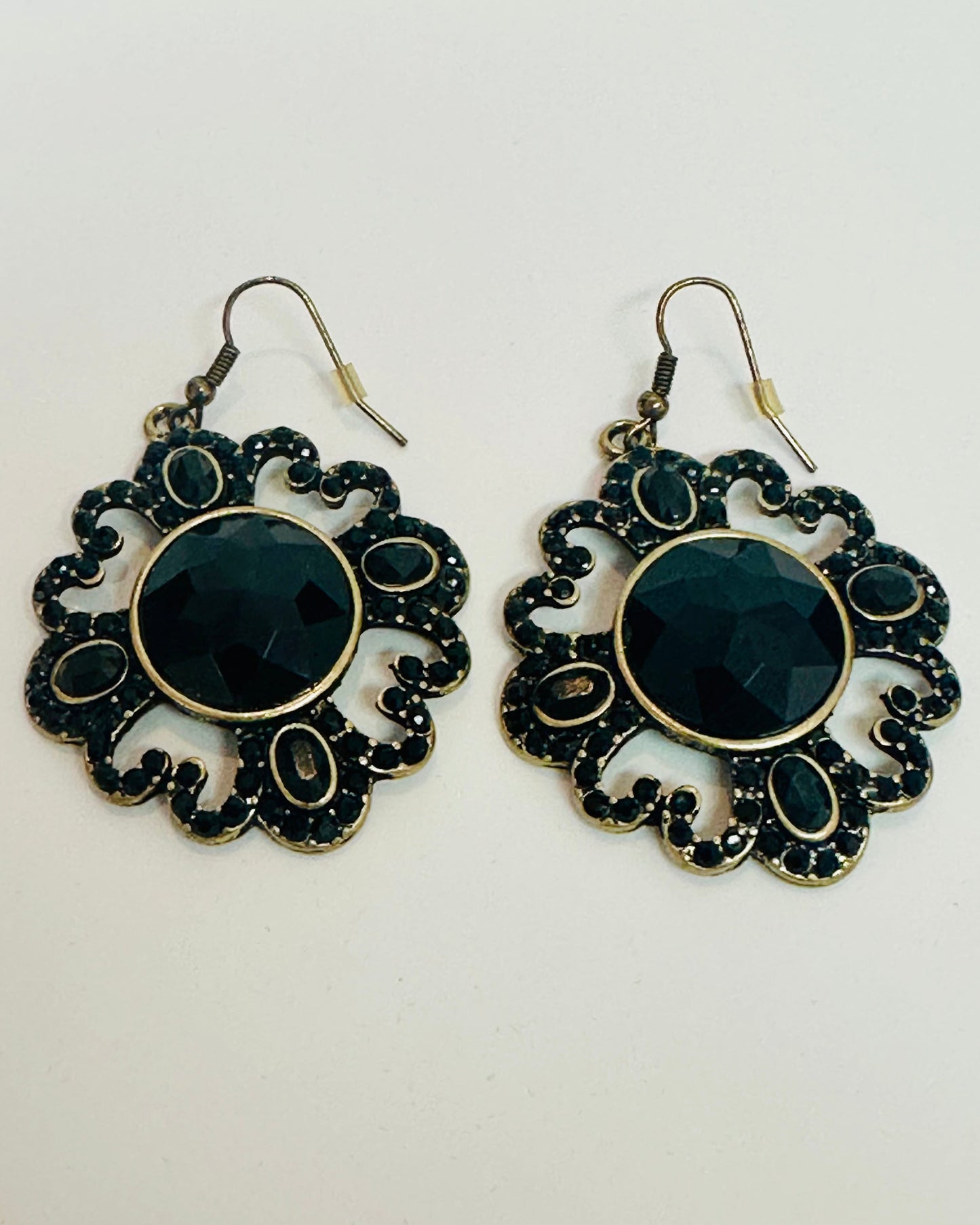Vintage 1990s Midnight Scrollwork Drops