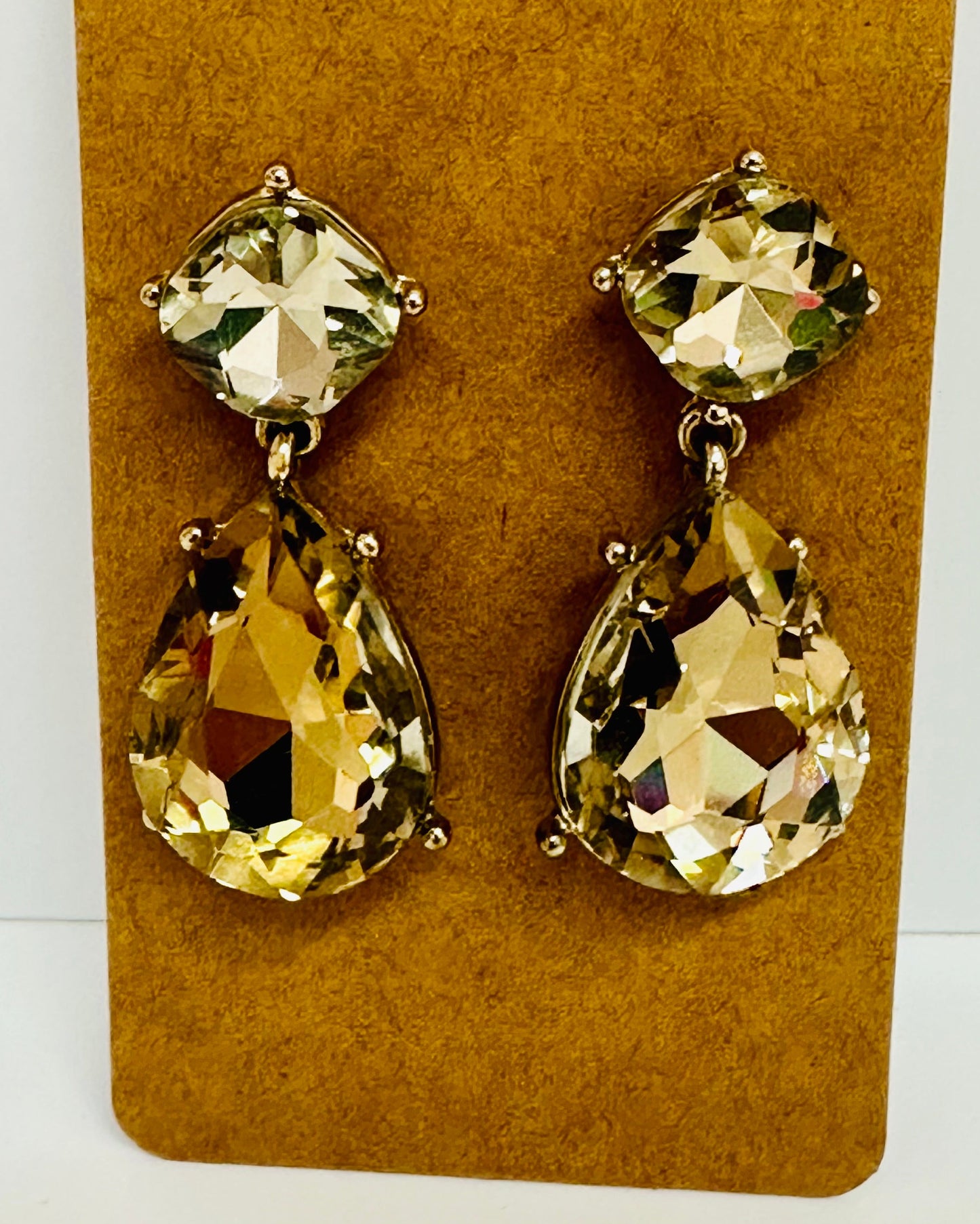 Vintage 1990s Champagne Crystal Drops