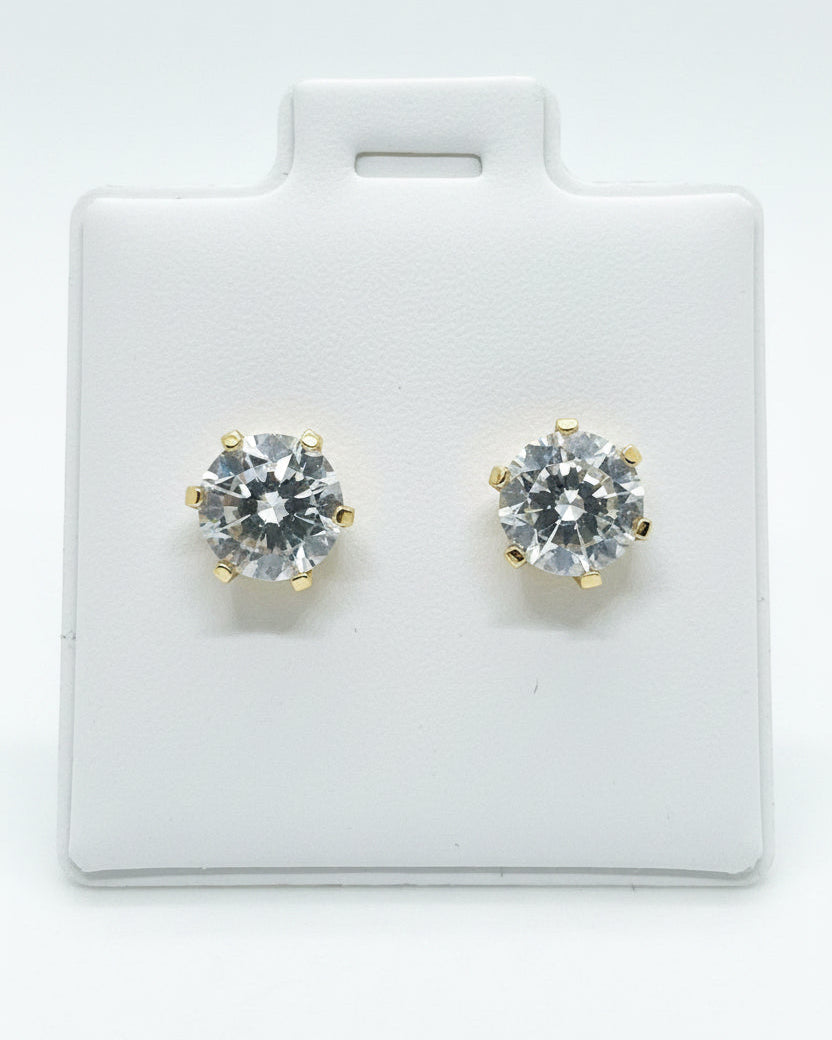 Vintage Classic Soltaire CZ Studs