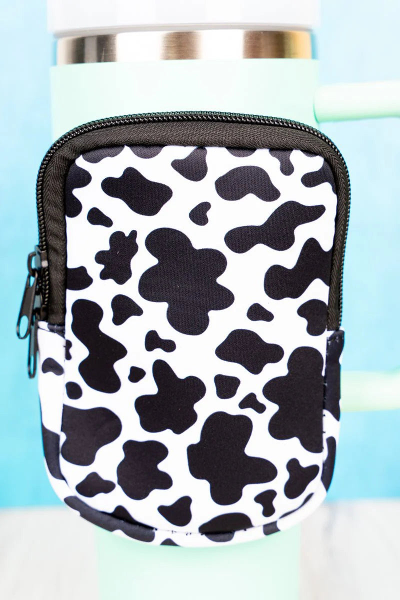 Cow Print Tumbler Pouch