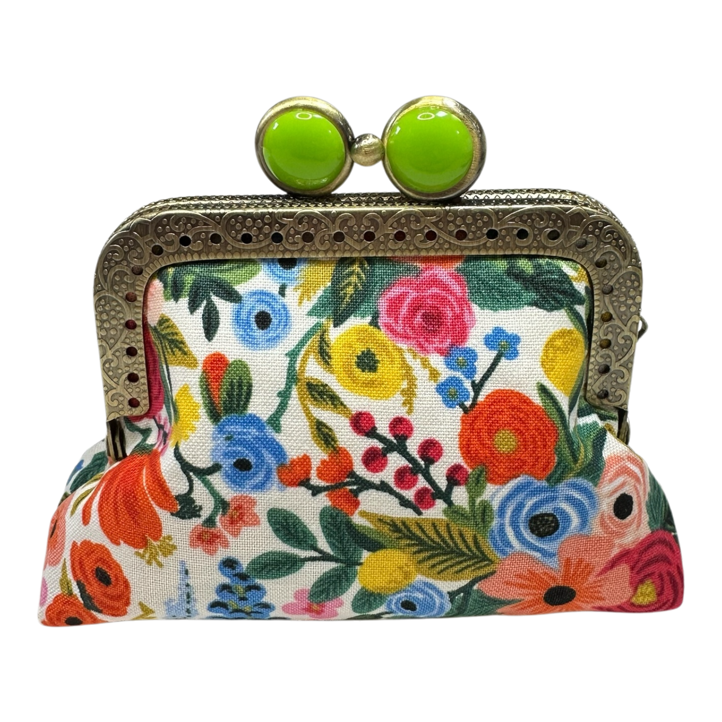 Kiki & Syds Mini Coin Purse - Garden Party Cream
