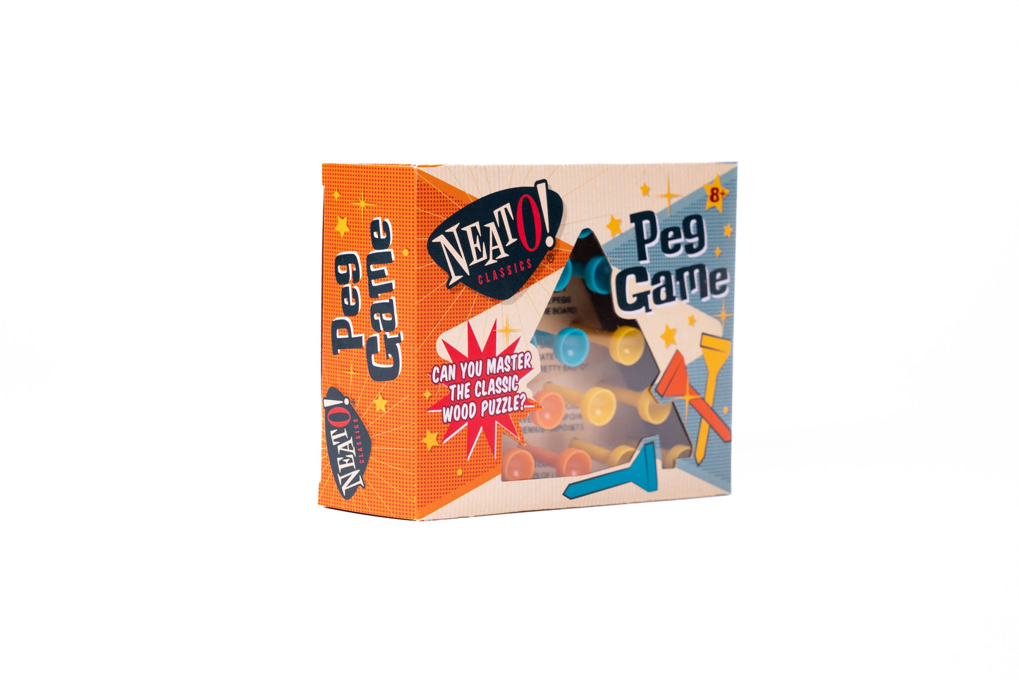 Neato! Classic Wooden Retro Peg Game, Travel Size