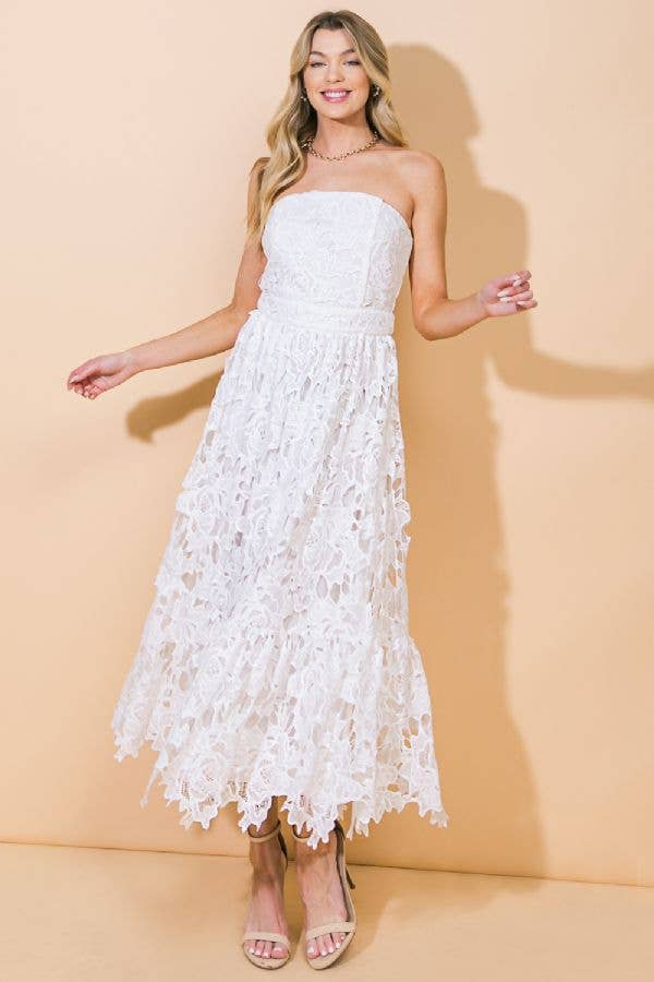 Strapless Lace Blair Dress