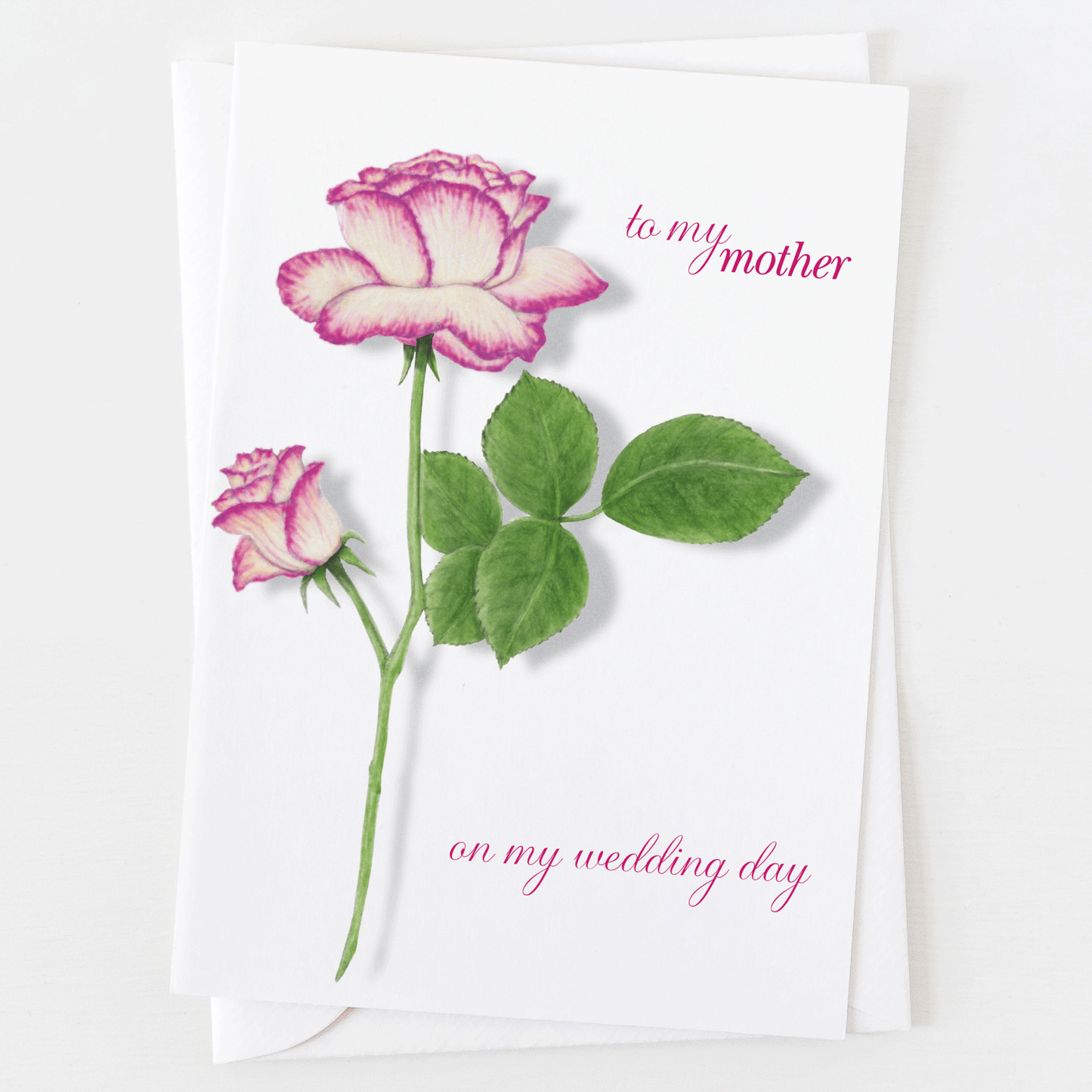 To My Mother Wedding Day Greeting Card