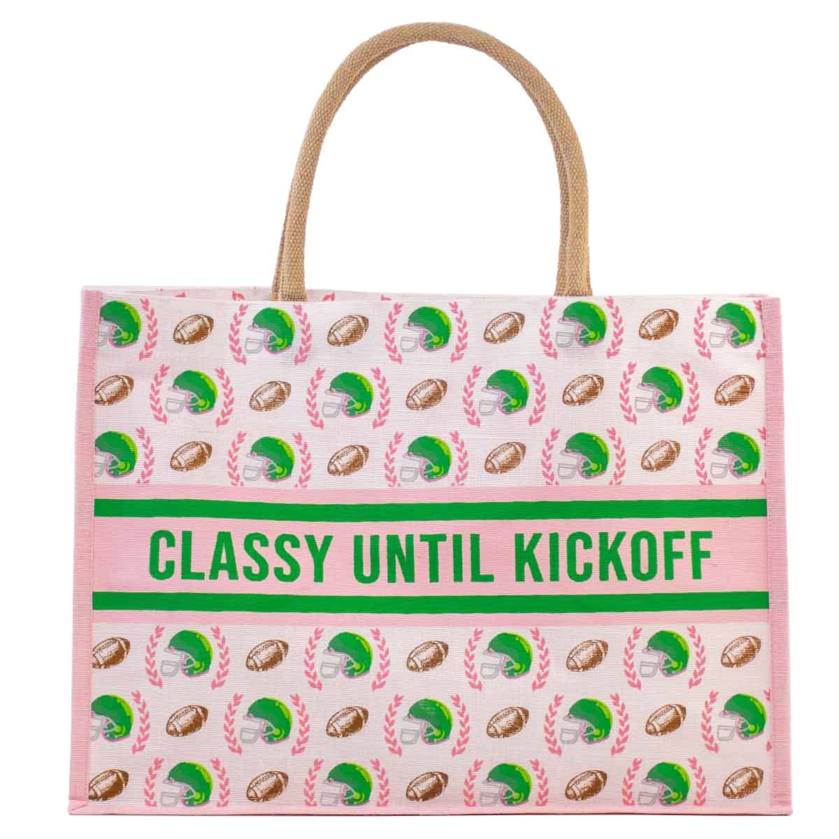 Classy Until Kickoff Juco Tote