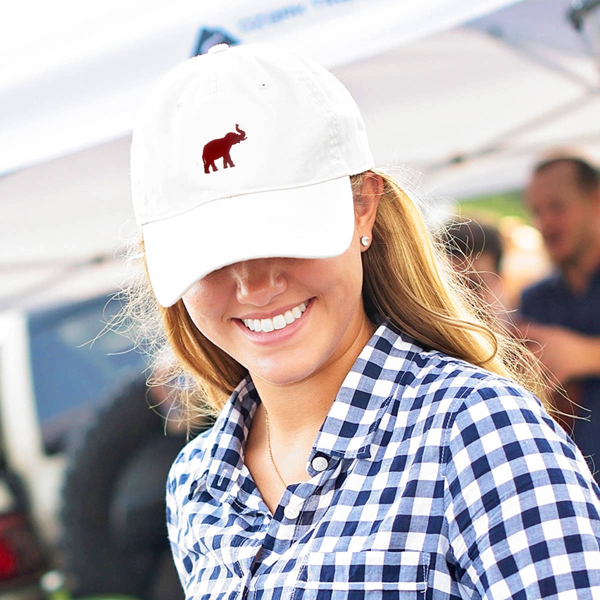 Elephant Alabama Embroidered Cap