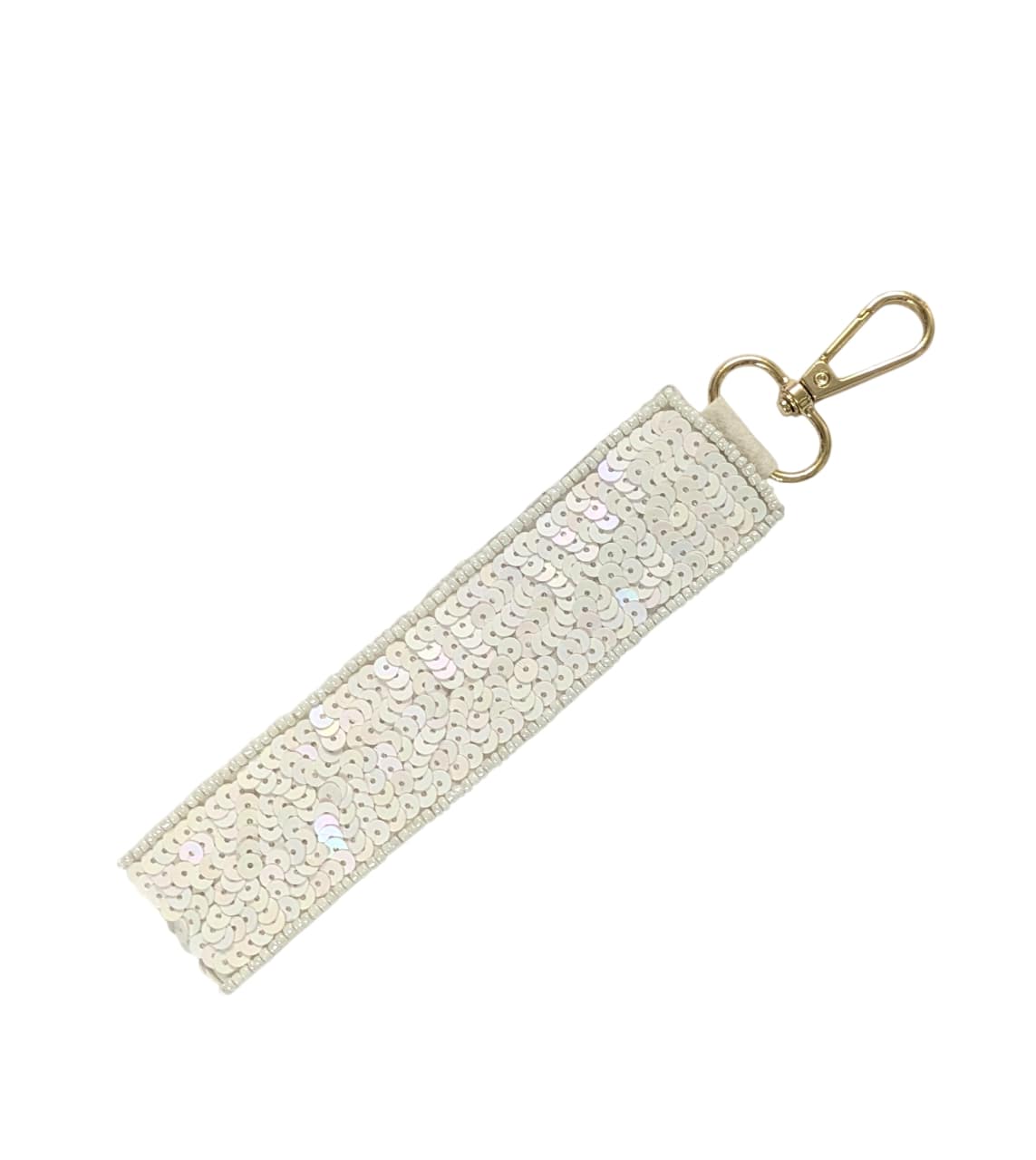 Pickle Ball Themed Beaded Wristlet Strap Key Chain