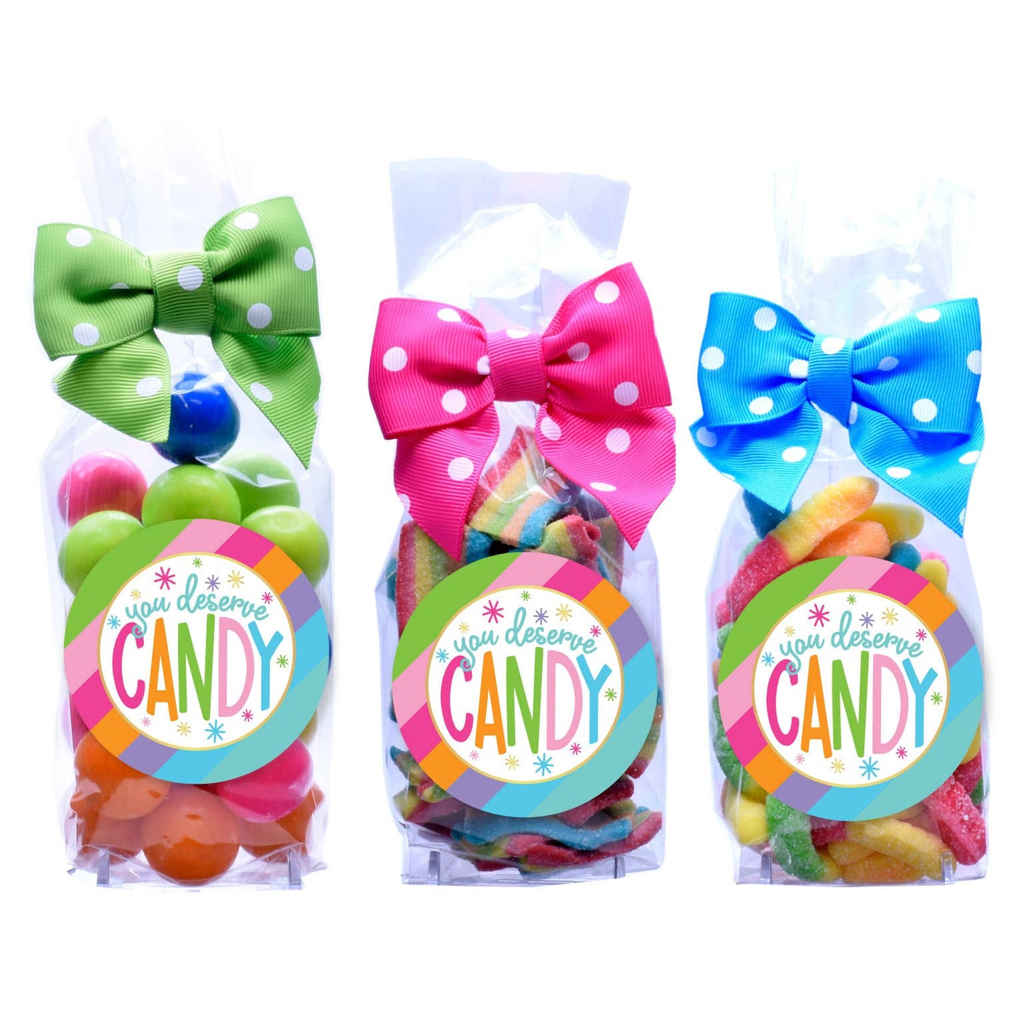 Candy Bags - Bright Stripe You Deserve!