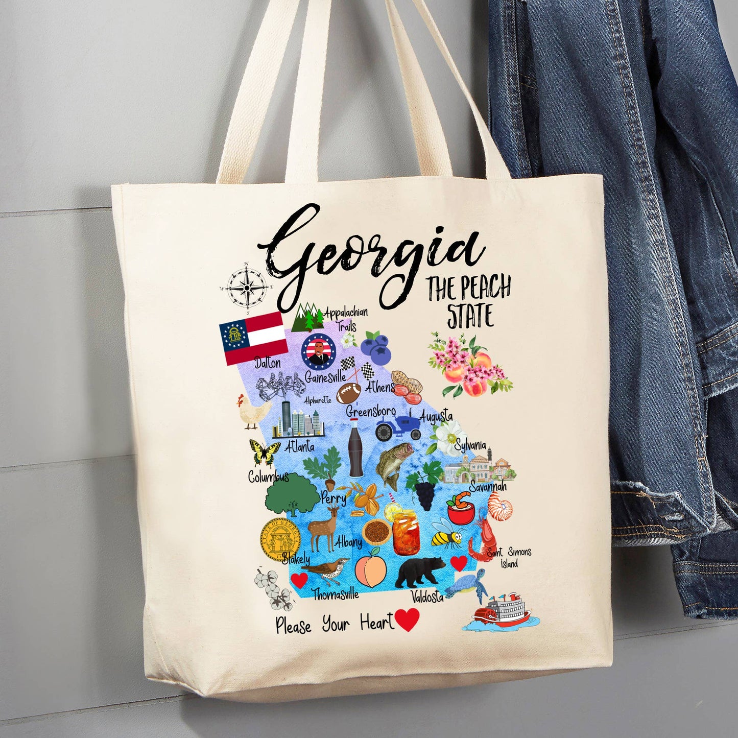 Georgia State Columbus Tote Bag