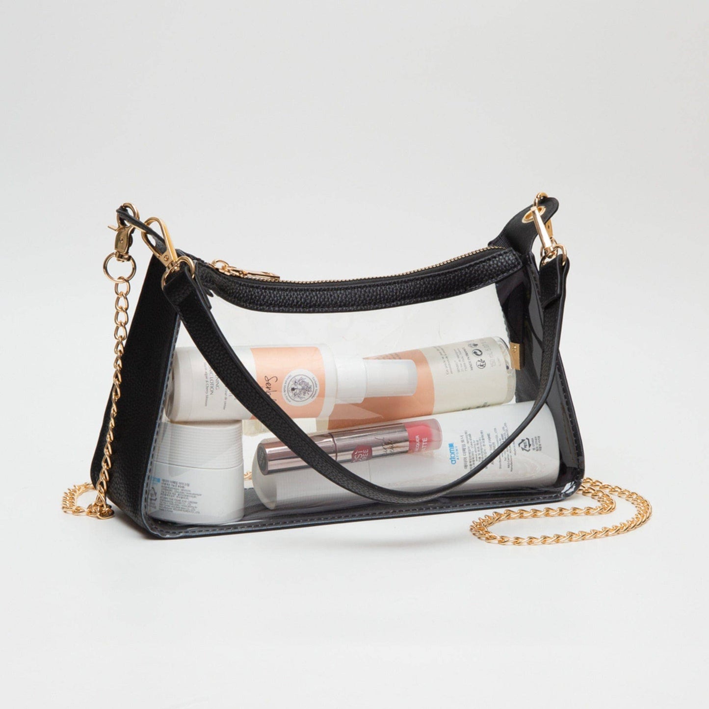 Marilyn Cheetah Clear Satchel Bag