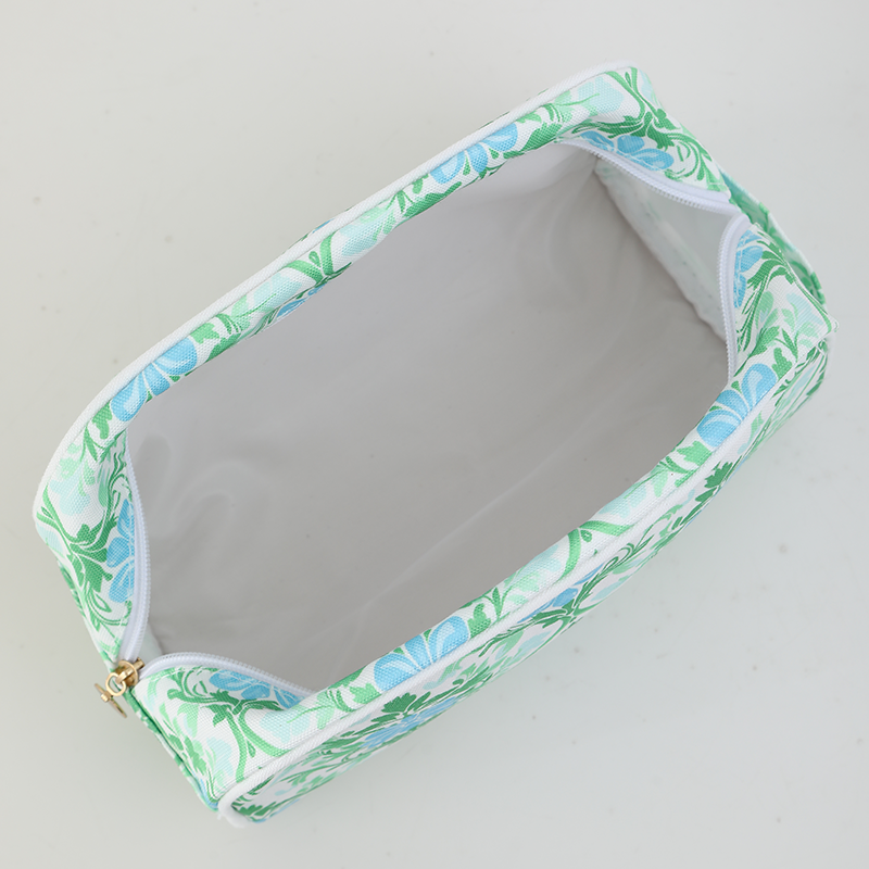 Blue Bonnett Canvas Cosmetic Bag