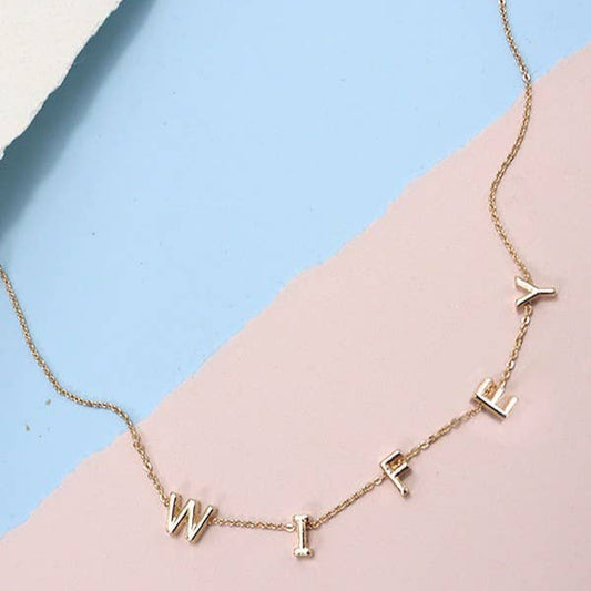 Wifey Gold Necklace