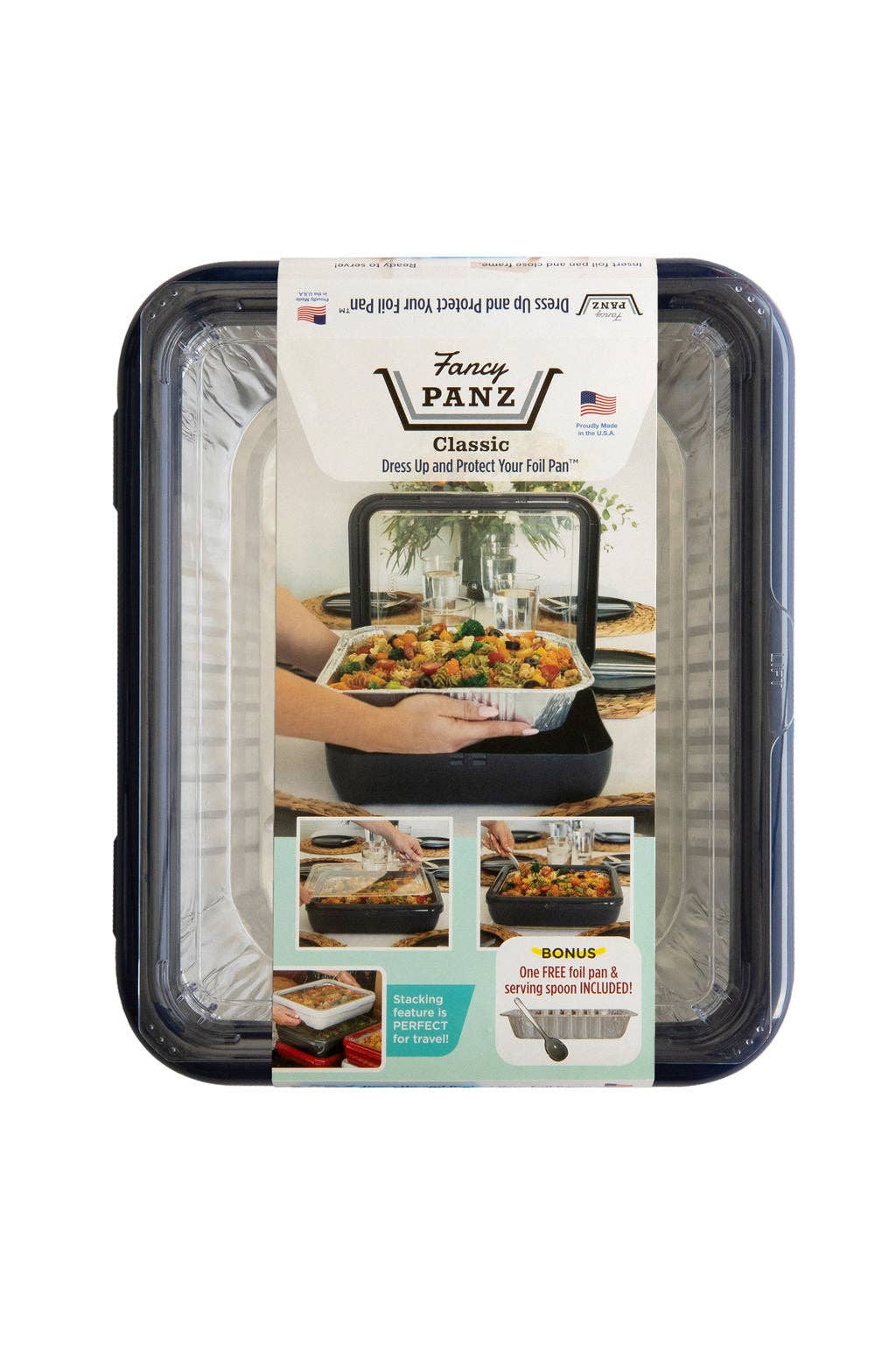 Game Day Pan Frame w/ Lid & Serving Spoon - Navy