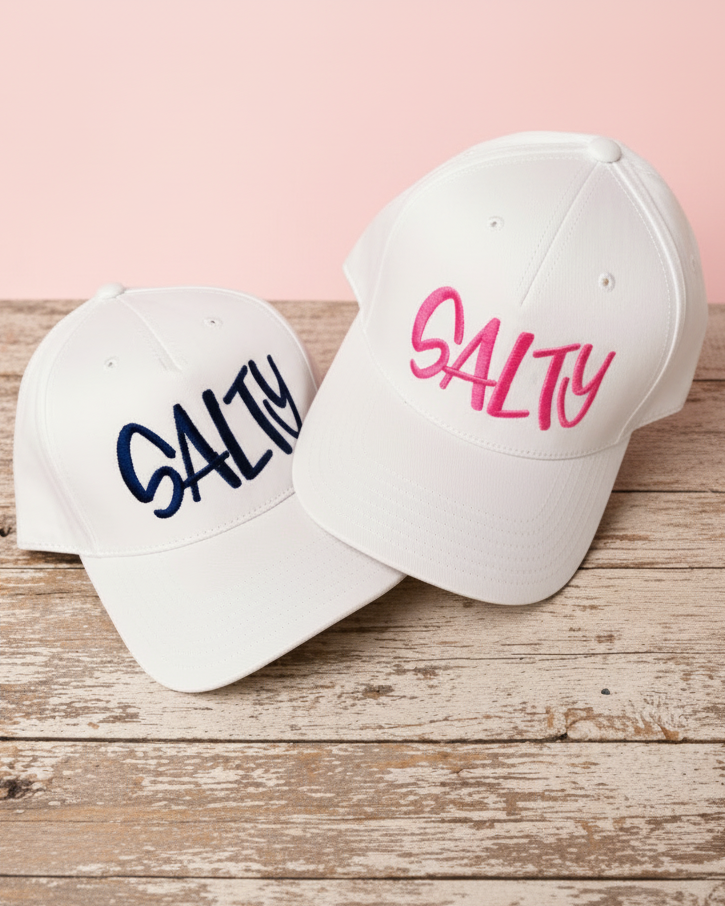 SALTY Embroidered Hat Beach Hats