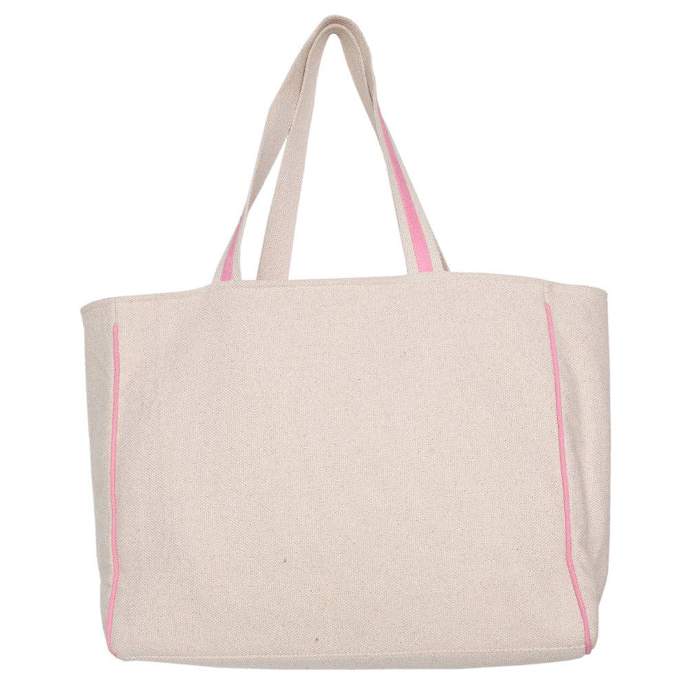 Coquette Bow Pink Sequin Tote
