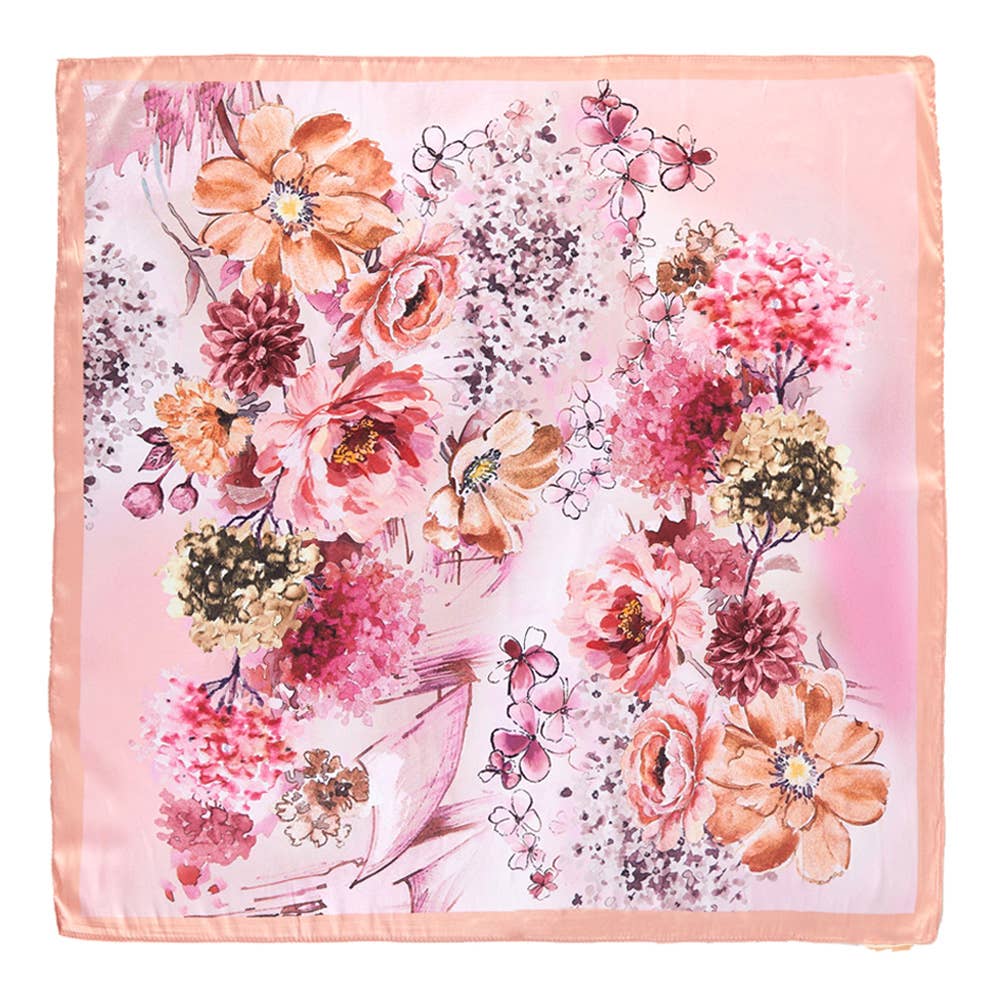 Blush Lavender Watercolor Silky Satin