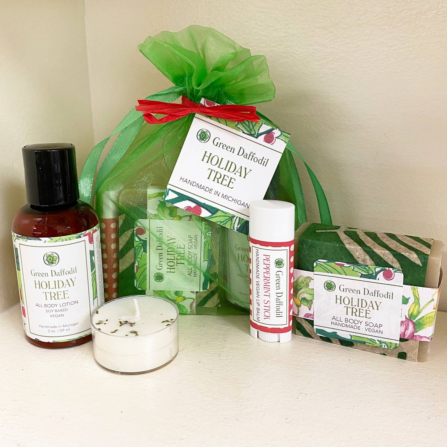 Holiday Tree Organdy Quartet Gift Set