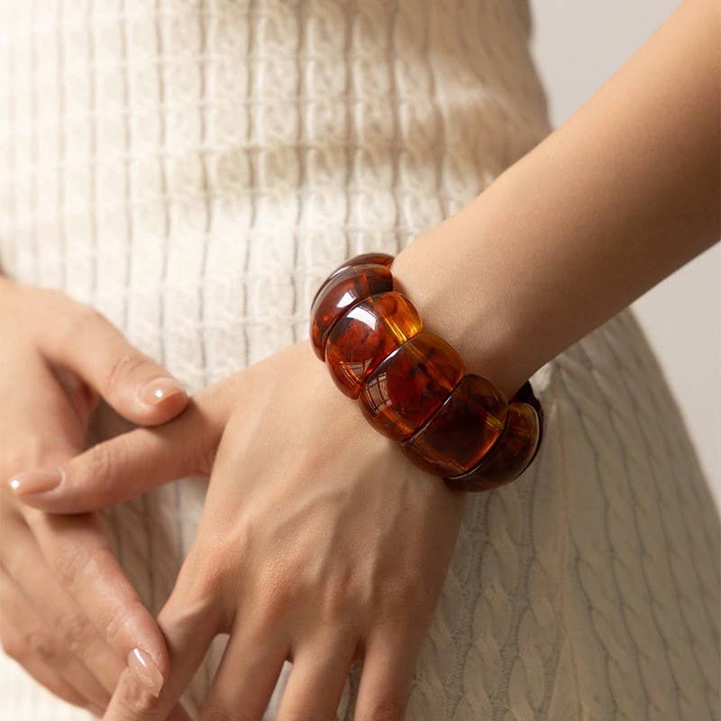 Bold Acrylic Stretch Cord Bracelets