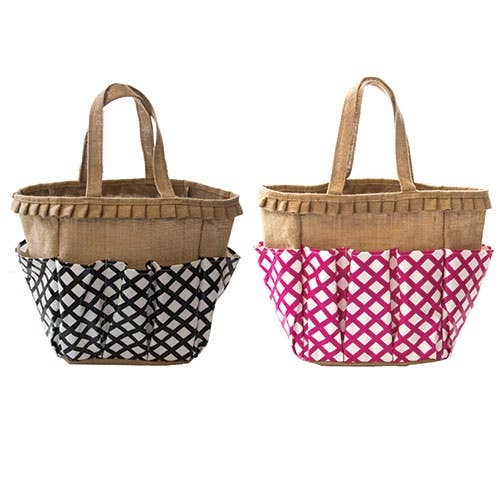 Preppy Garden Canvas Tote