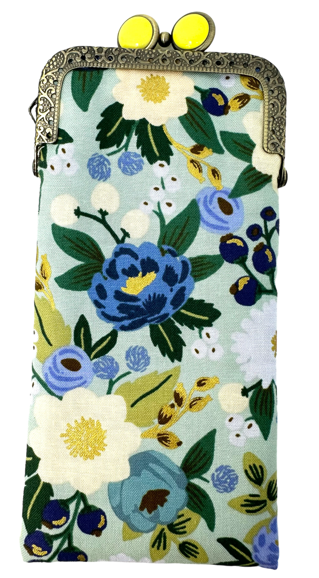 Rosie Posie Eyeglass Case in Lemon