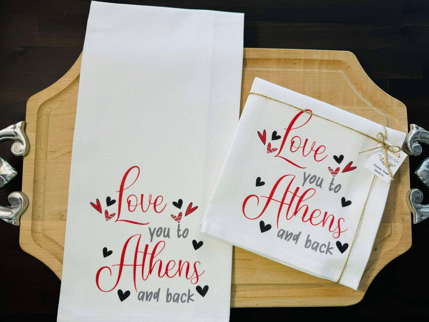 Love Athens Kitchen Towel