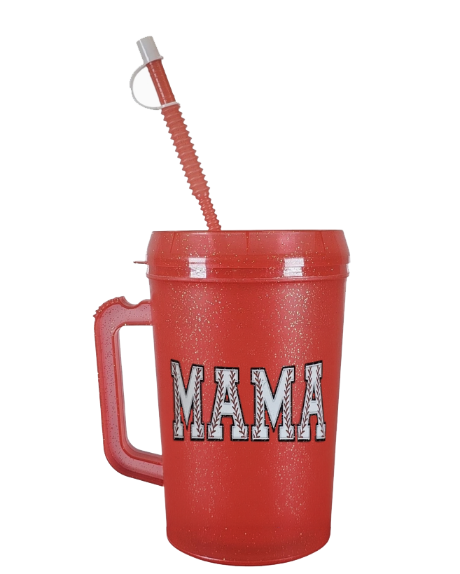 Mama Baseball Mega Trucker Mug 34oz