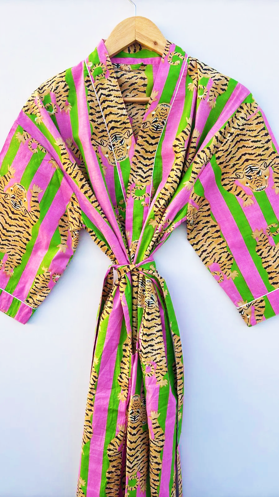 Tiger Print Kimono Cover-Up Duster