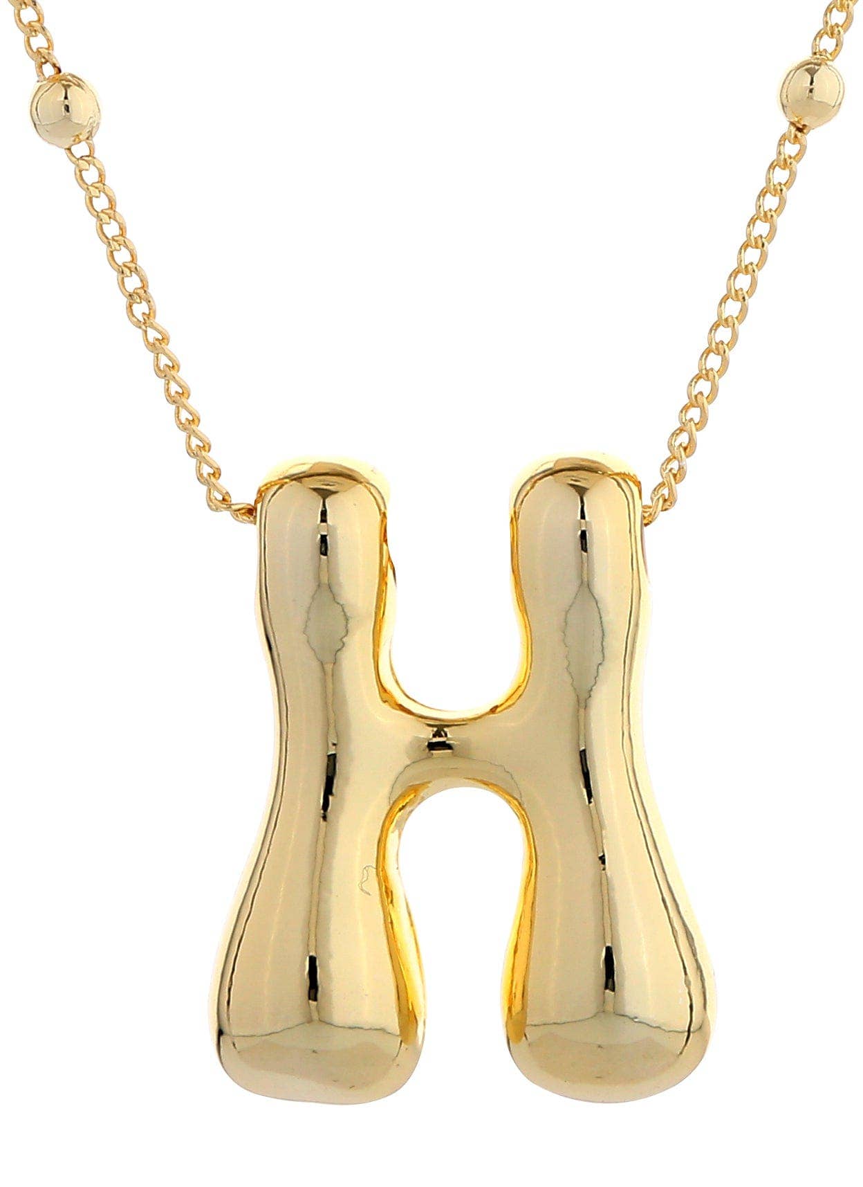 Bubble Initial Necklace