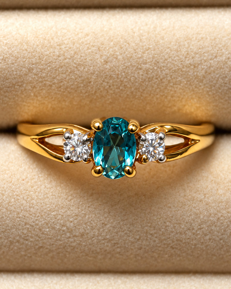 The "Providence" Heritage Split-Shand Gemstone Ring