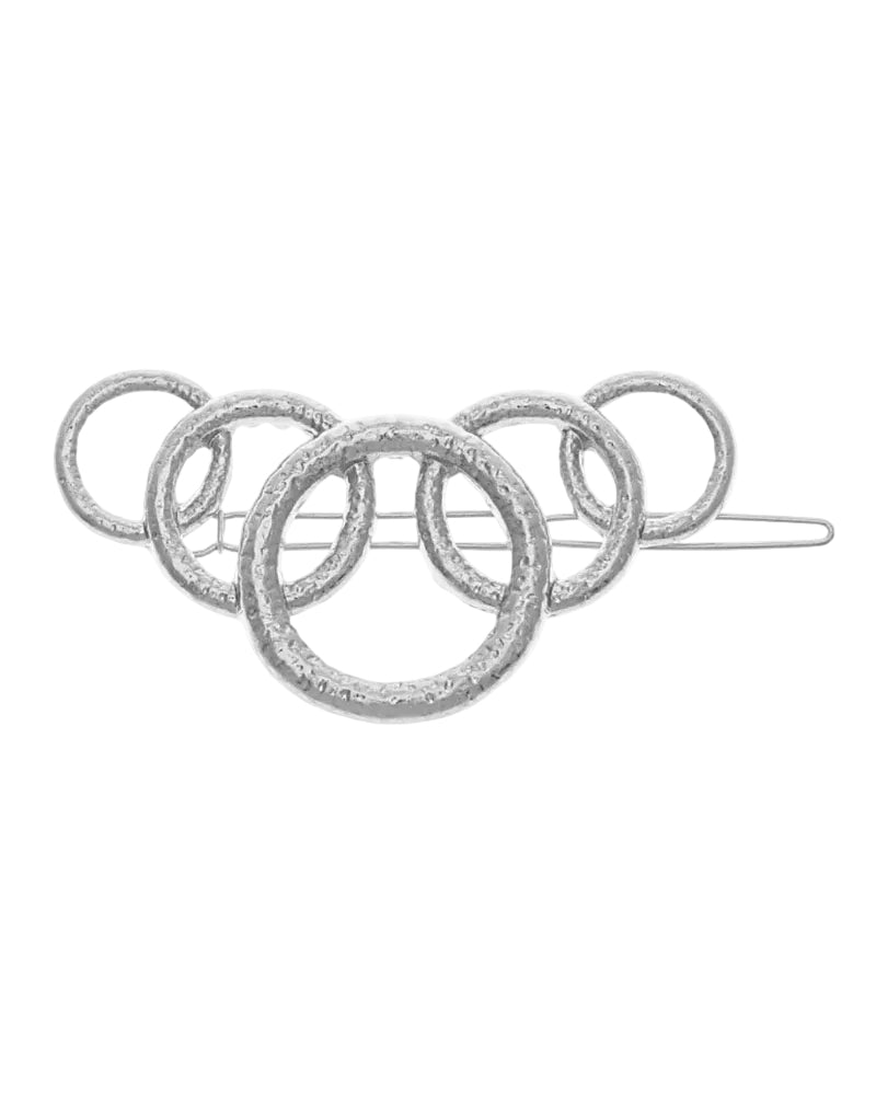 Open Metal Circle Link Hair Clip