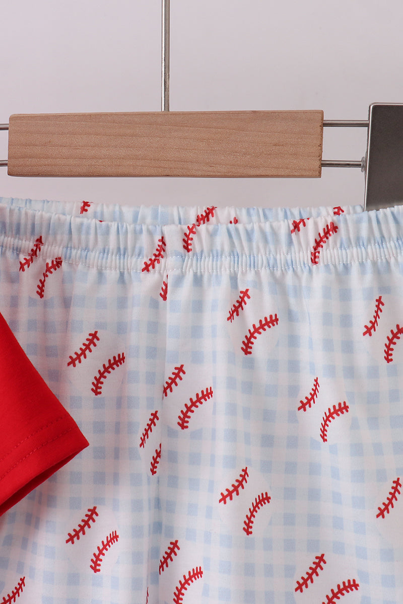 Baseball Boys Shorts Set
