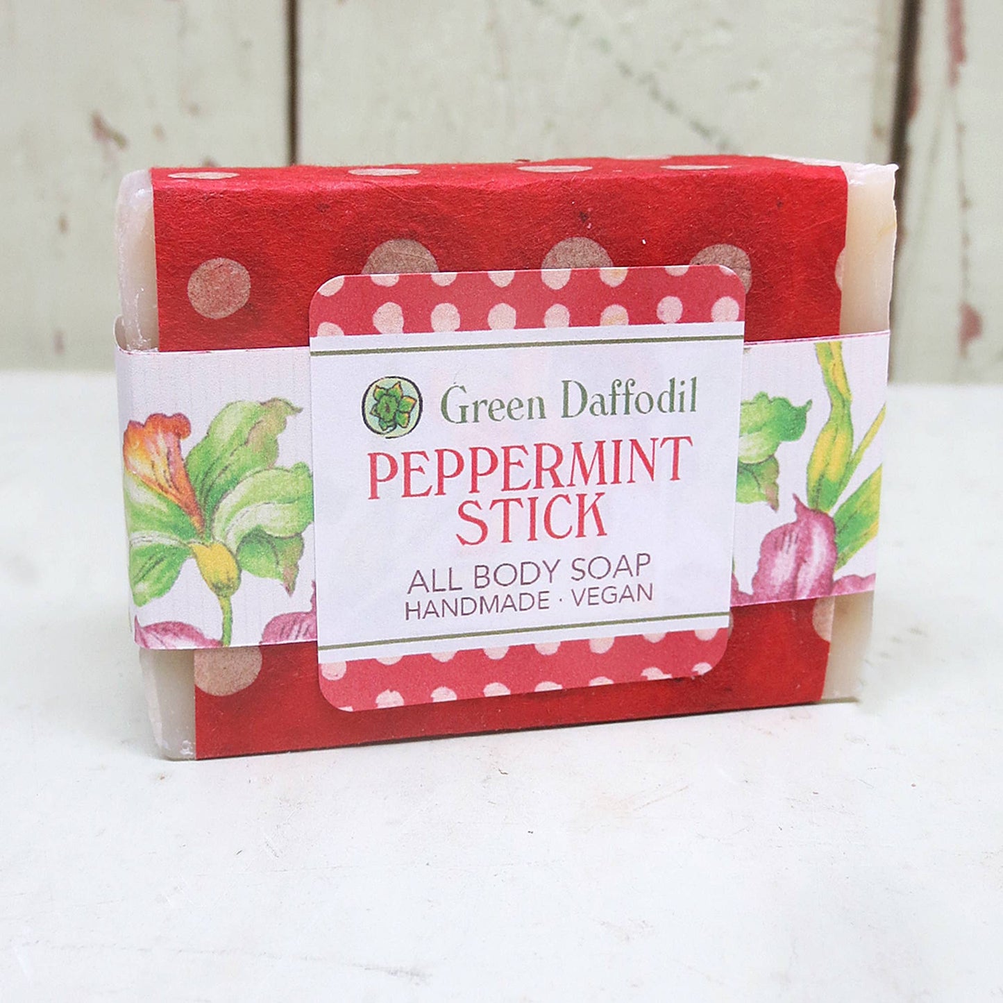 Peppermint Stick Soap & Washcloth Gift Set