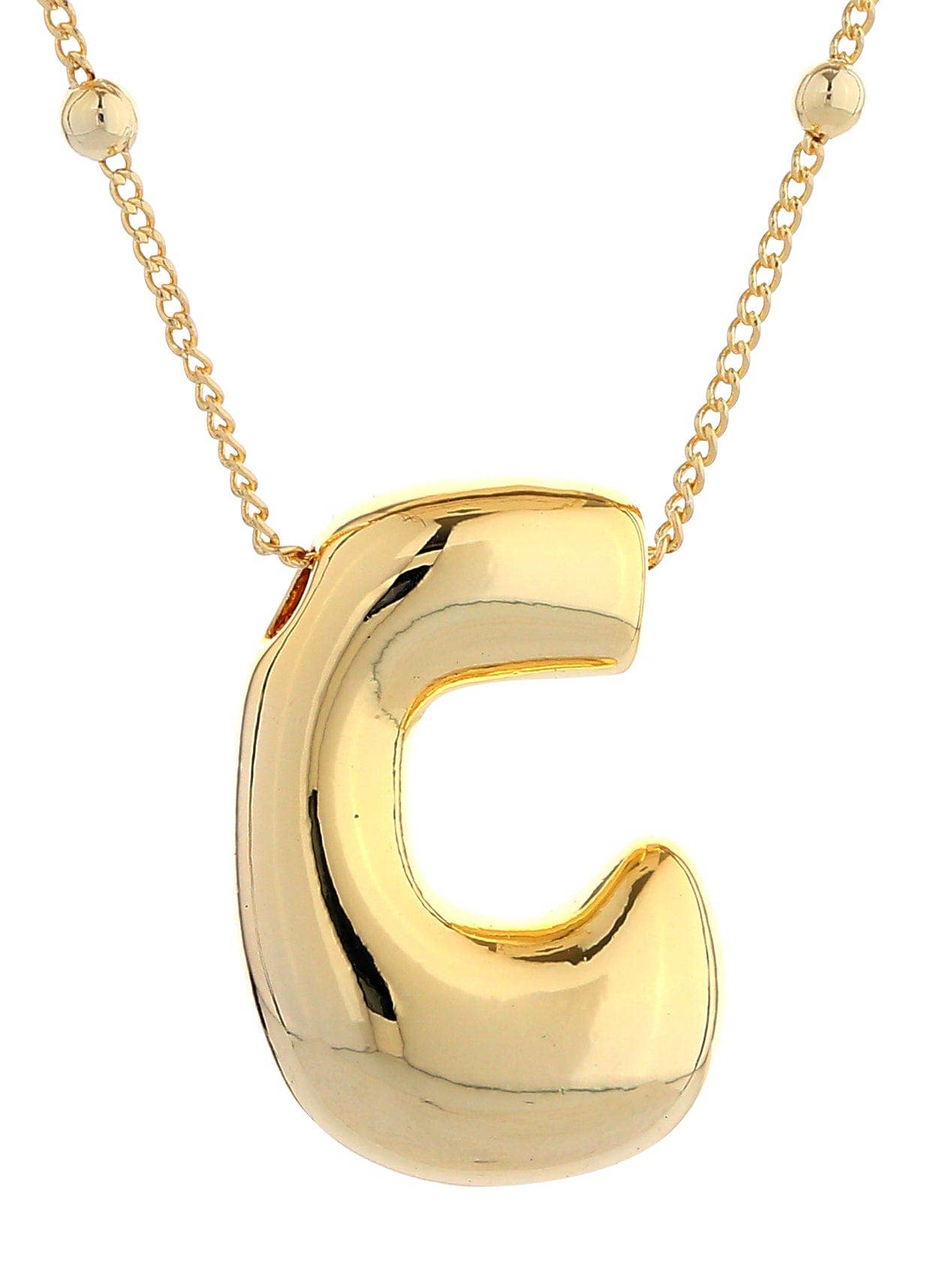 Bubble Initial Necklace