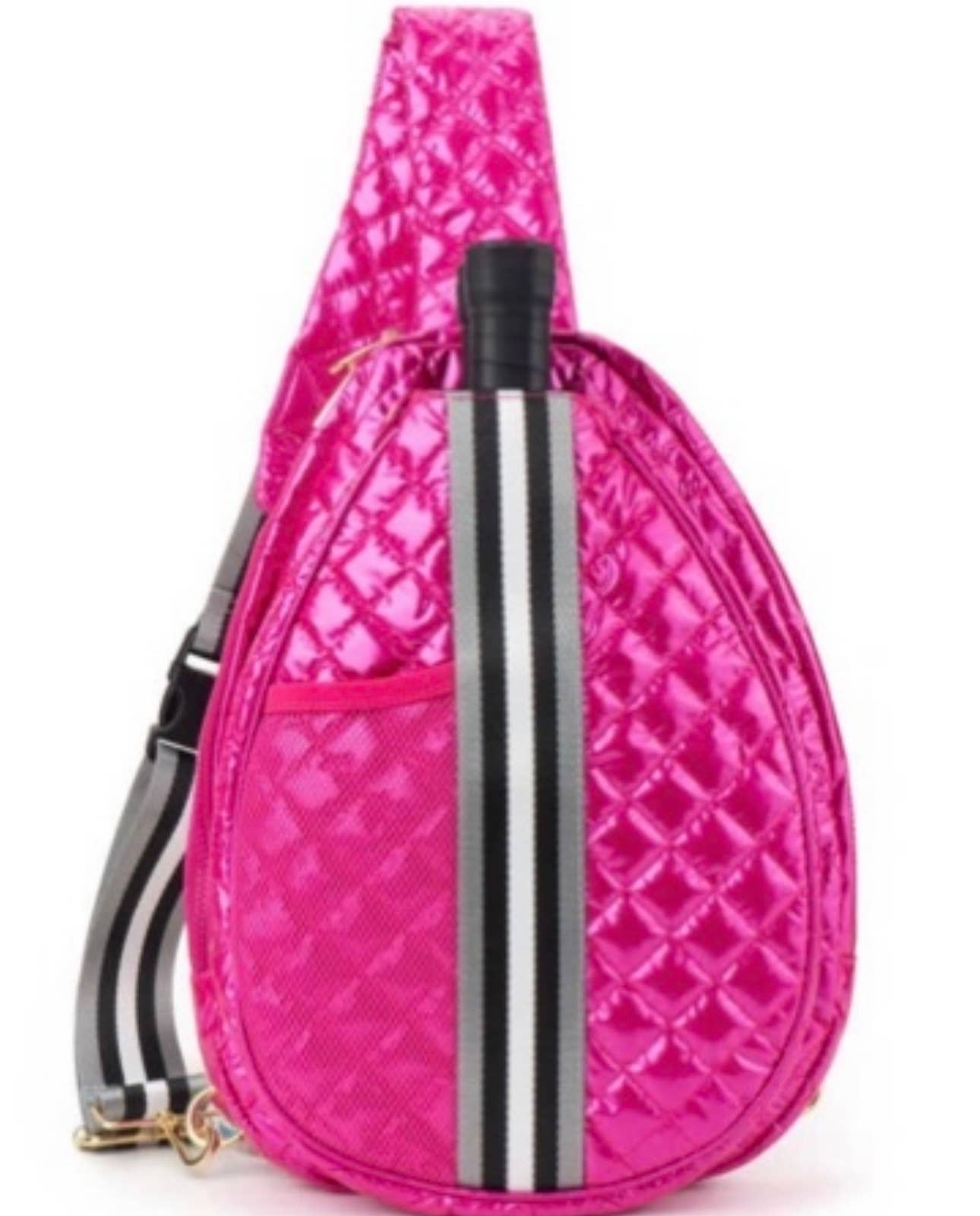Fuschia Pickle Ball Sling Bag